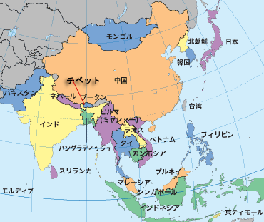 アジア地図